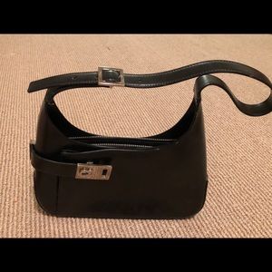 Authentic Salvatore Ferragamo black leather bag